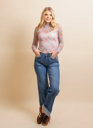 MICA Women's Tiber Blue Autumn Cuff Jeans - 210 Jeans - The Farmhouse