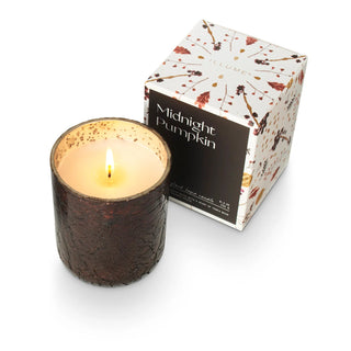 Midnight Pumpkin Small Boxed Crackle Glass Candle - 410 Candles & Scents - The Farmhouse