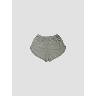 Mineral Wash High - Waist Jersey Shorts, Sage Green - 220 Shorts + Skirts - The Farmhouse