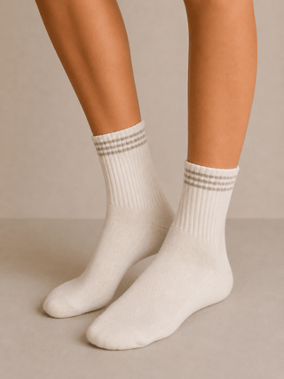 MIOU MUSE Women's Fernwood Stripe Socks - 260 Fashion Accessories - The Farmhouse