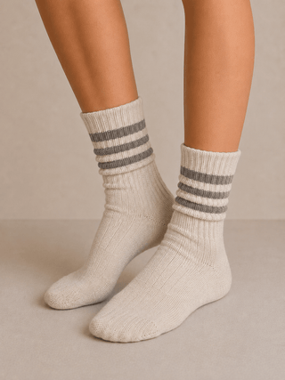 MIOU MUSE Women's Stone Creek Ribbed Socks - 260 Fashion Accessories - The Farmhouse