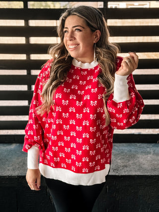 Mistletoe Magic Ugly Christmas Sweater, Red - The Farmhouse