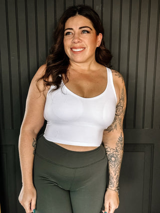 Momentum Sports Bra Athleisure Workout, White - 250 Activewear + Lounge - The Farmhouse