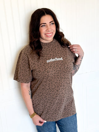 Motherhood Leopard Tee - 120 Graphic Tees - The Farmhouse