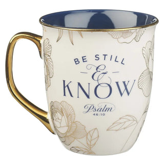 Mug Navy Be Still Ps. 46:10 - 420 Home Decor - The Farmhouse