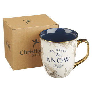 Mug Navy Be Still Ps. 46:10 - 420 Home Decor - The Farmhouse