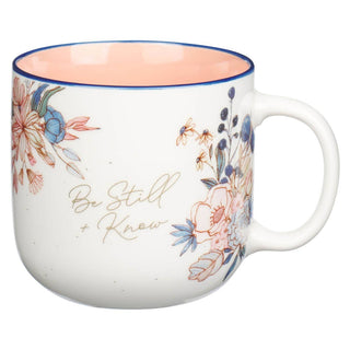 Mug Pink Floral Be Still Ps. 46:10 - 420 Home Decor - The Farmhouse