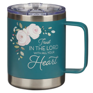 Mug Ss Camp Teal Trust in the Lord Prov. 3:5 - 420 Home Decor - The Farmhouse