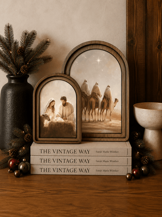Nativity Arch Framed Art Layered Set 6x8"+ 8.25x11" - 430 Holiday Decor - The Farmhouse