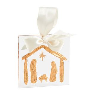 Nativity Gold Acrylic Ornament - The Farmhouse