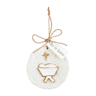 Nativity Paper Pulp Ornament - The Farmhouse