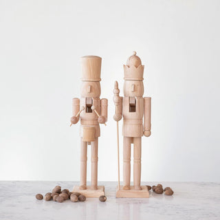 Natural Wood Nutcracker - Drummer - The Farmhouse