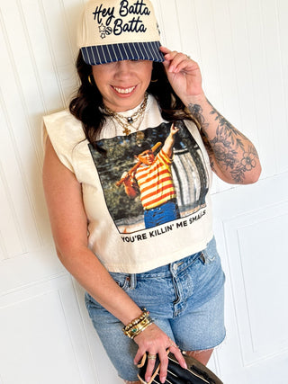 Navy Stripes Hey Batta Batta Hat - 260 Fashion Accessories - The Farmhouse