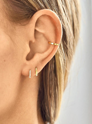 Nicole 18K Gold Earring Set - Gold/Pavé - The Farmhouse