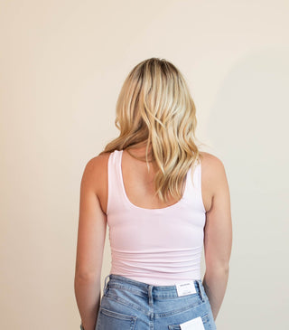 NIKIBIKI Women's Darling Neckline Tank, Icy Pink - 130 Basics - The Farmhouse