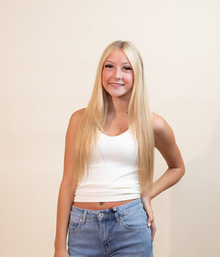 NIKIBIKI Women's Mix & Match Tank, Ivory - 130 Basics - The Farmhouse