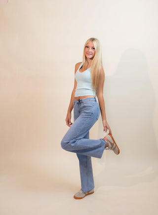 NIKIBIKI Women's Twice Styled Rib Tank, Vintage Oasis - 130 Basics - The Farmhouse