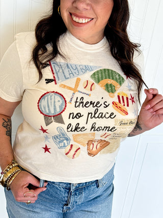 No Place Like Home Baseball Collage Tank - 120 Graphic Tees - The Farmhouse