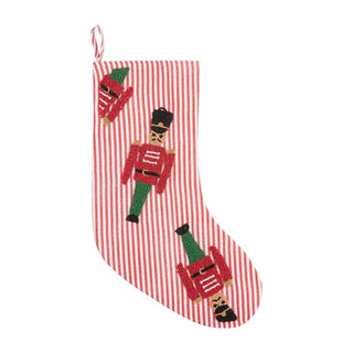 Nutcracker Beaded Stocking - The Farmhouse