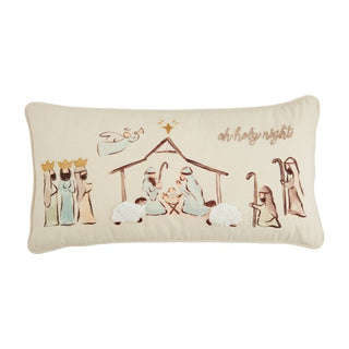 Oh Holy Night Nativity Pillow - The Farmhouse