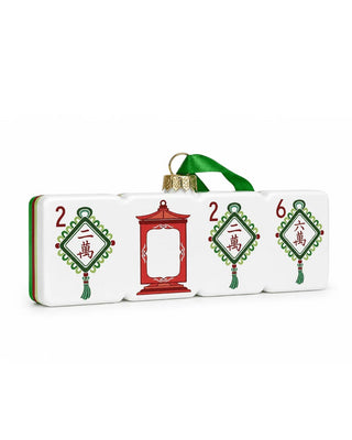 OH MY MAHJONG 2026 Lucky Knots Mahjong Ornament - 430 Holiday Decor - The Farmhouse