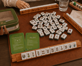 OH MY MAHJONG Burl Rack and Pusher Set - 423 Stationery - The Farmhouse