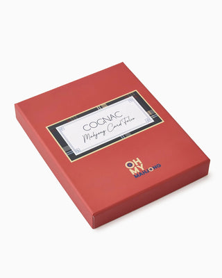 OH MY MAHJONG Cognac Mahjong Card Folio - The Farmhouse