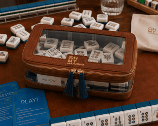 OH MY MAHJONG Cognac Tile Storage Bag - 280 Bags - The Farmhouse