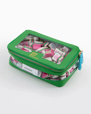 OH MY MAHJONG Green Tile Storage Bag - The Farmhouse