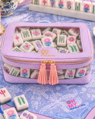 OH MY MAHJONG Lavender Tile Storage Bag - 423 Stationery - The Farmhouse
