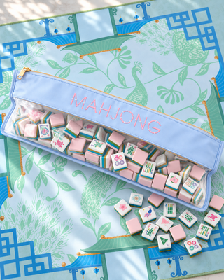 OH MY MAHJONG Light Blue Bamboo Mahjong Bag - 423 Stationery - The Farmhouse