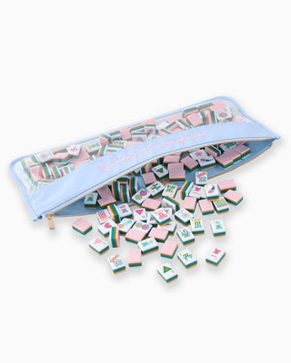 OH MY MAHJONG Light Blue Bamboo Mahjong Bag - 423 Stationery - The Farmhouse
