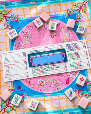 Oh My Mahjong navy line finder that keeps your place on the mahjong card