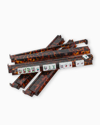 OH MY MAHJONG Tortoise Shell Rack & Pusher Set - 423 Stationery - The Farmhouse