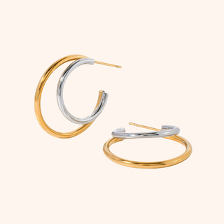 Pressie Orbit Hoop Earrings