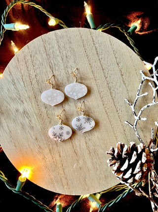 Ornament Clay Earrings, Christmas Earrings - 290 Jewelry - The Farmhouse