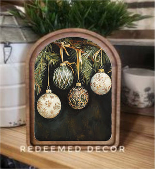 Ornaments Arch Framed Art 6x8" - 420 Home Decor - The Farmhouse