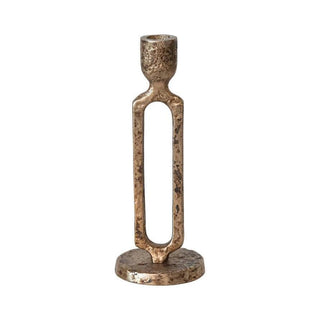 Oxidized Gold Aluminum Taper Holder - The Farmhouse