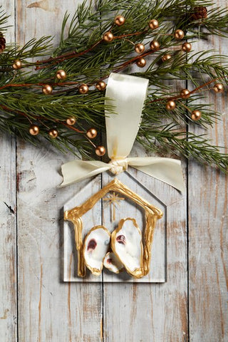 Oyster Nativity Ornament - The Farmhouse