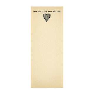 Paper - Heart to the Moon Skinny Notepad - 423 Stationery - The Farmhouse