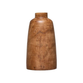 Paulownia Wood Vase, Brown - 440 Kitchen + Tabletop - The Farmhouse