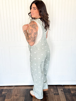 Peach Love Oversized Dot Dream Overalls - 180 One Piece Outfits - The Farmhouse