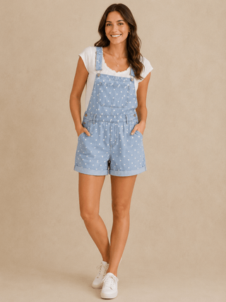 PEACH LOVE Women's Country Confetti Overall Romper - 180 One Piece Outfits - The Farmhouse