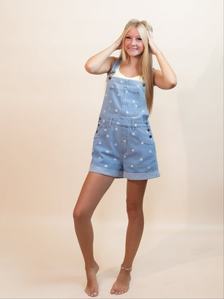 PEACH LOVE Women's Country Confetti Overalls Romper - 180 One Piece Outfits - The Farmhouse