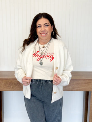 Pearl Lane V - Neck Cardigan - 140 Sweatshirts + Sweaters - The Farmhouse