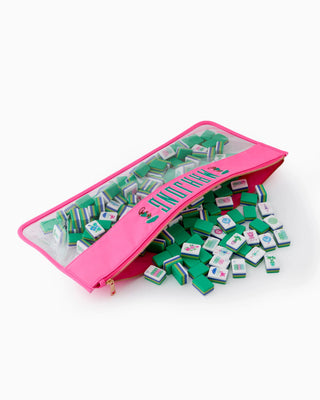 *PRE ORDER* OH MY MAHJONG Pink Monkey Mahjong Bag