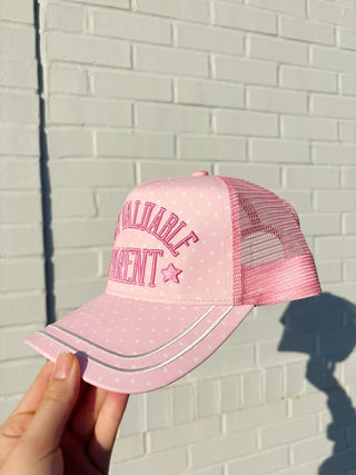 Pink Polka Dot Most Valuable Parent Hat - 260 Fashion Accessories - The Farmhouse