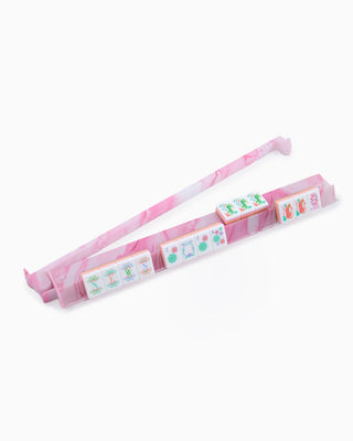 OH MY MAHJONG Pink Quartz Rack and Pusher Set
