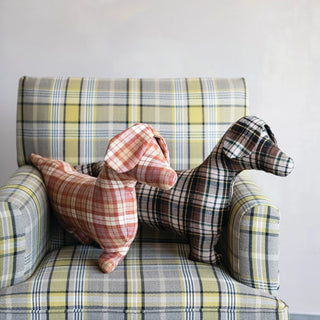 Plaid Pup Lounge Pillow - 420 Home Decor - The Farmhouse
