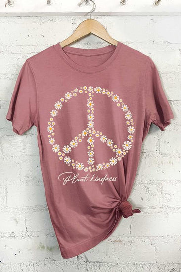 Plant Kindness Floral Cotton Graphic Tee - The Farmhouse
